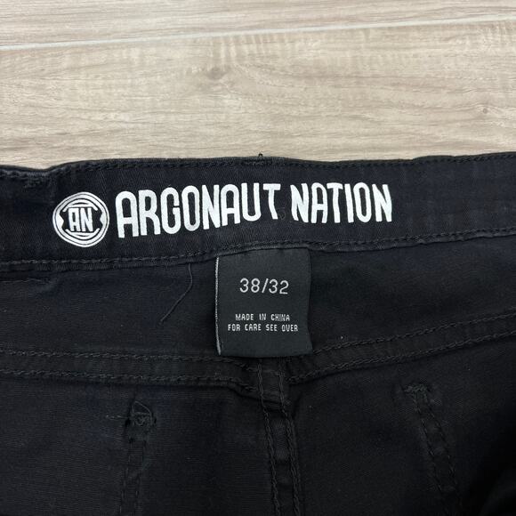 Argonaut Nation Straight Leg Cargo Black Pants Size W38 L32 - Picture 8 of 14